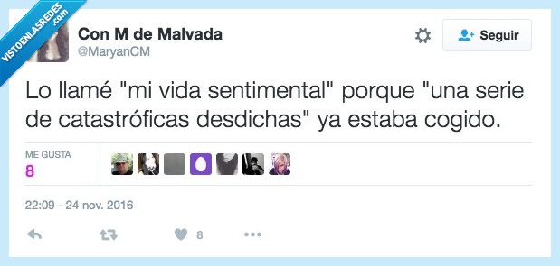 soltero,vida sentimental,desdicha,catástrofe