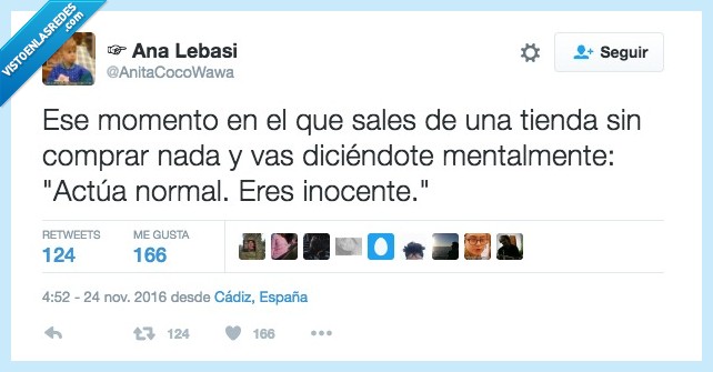 inocente,actuar,comprar