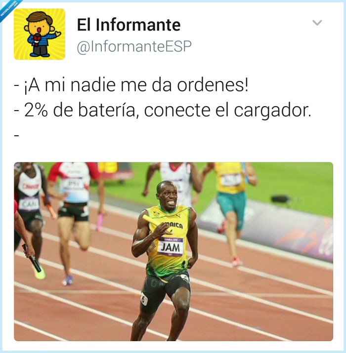 Bateria,correr,&oacute;rdenes