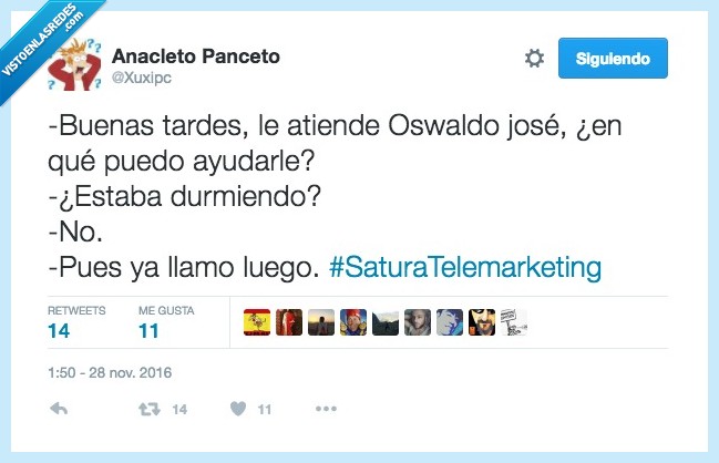 teleoperador,marketing,siesta,dormir,interrumplir