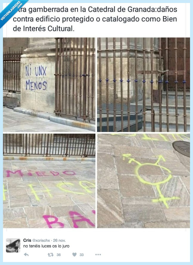 estropear,reivindicar,catedral