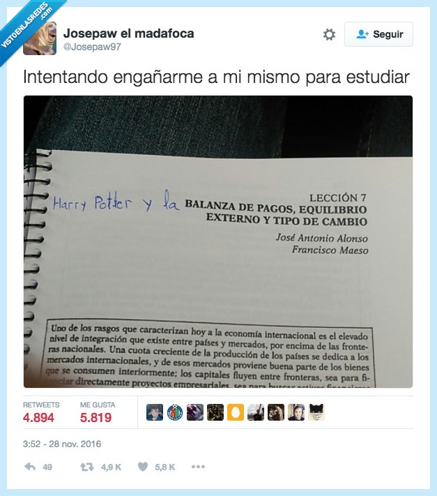 harry potter,estudiar,apuntes