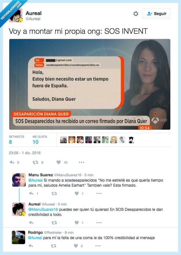 diana quer,sosdesaparecidos,jugar,inventar