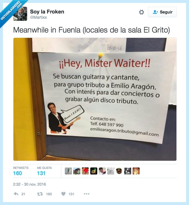 emilio aragón,tributo,banda