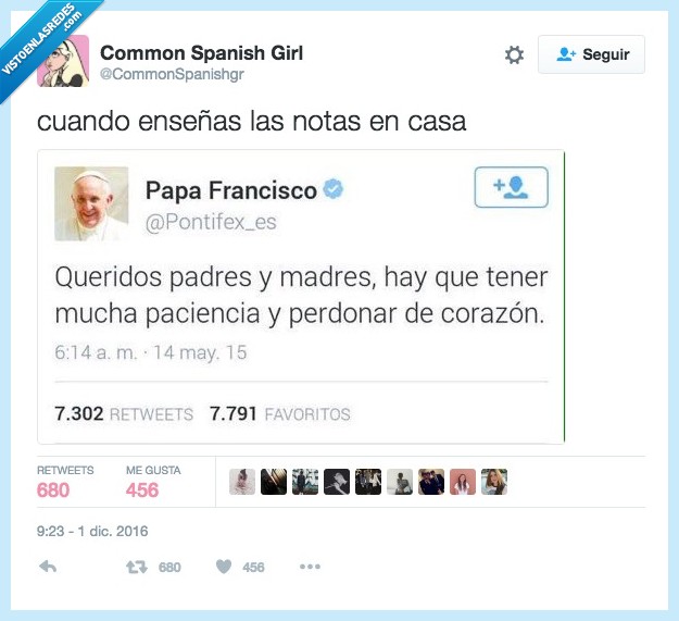 misa,papa,comprender,notas