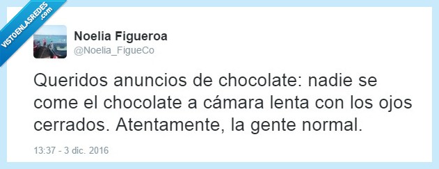 Anuncios,chocolate,lenta,ojos