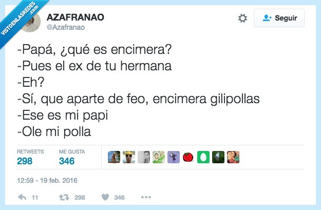 padre,chiste,encimera,hermana,ex