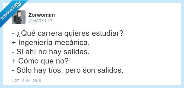 carrera,salidas,género