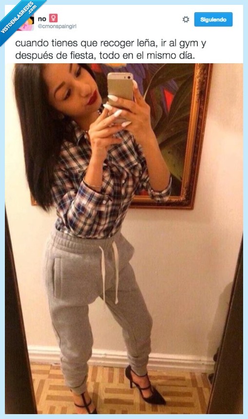 chica,tacones,gym,camisa