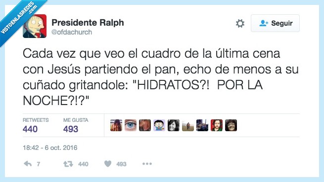 hidratos,noche,jesús,cena