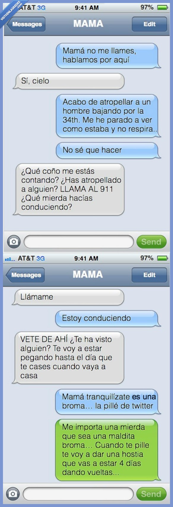 broma,mamá,hostia,atropellar