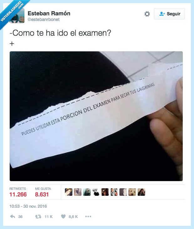 profesor,mala hostia,secar,lágrima,examen
