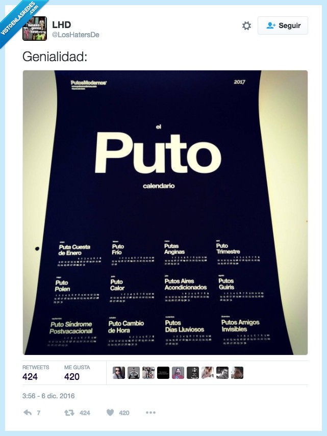 calendario,meses,año