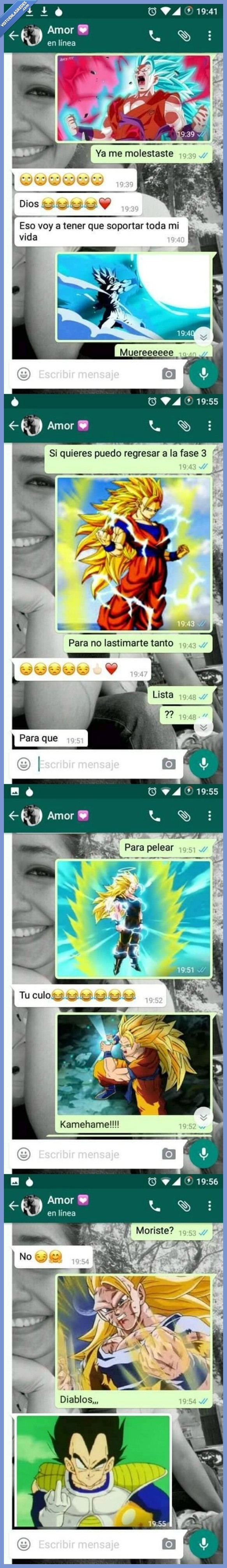 Dragon ball,conversación