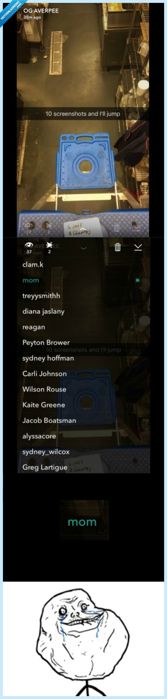 snapchat,madre,saltar,vacío