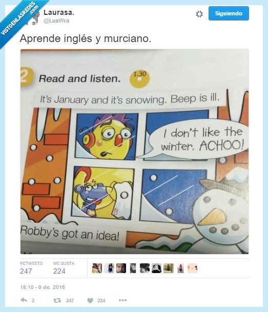 Murciano,inglés,acho