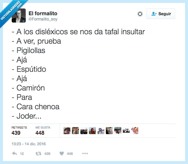 dislexia,insultar,carachenoa