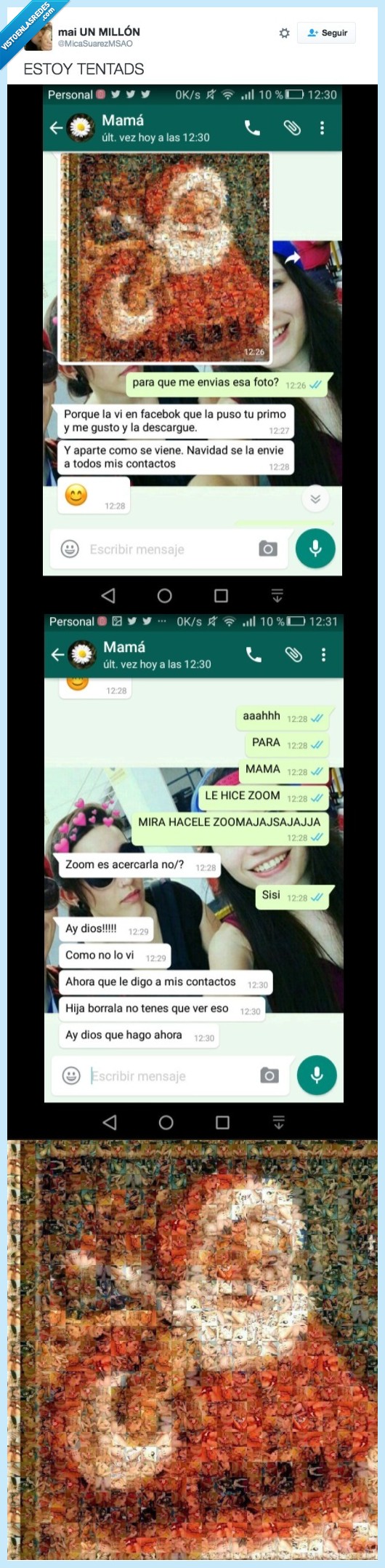 papa noel,no es lo que parece,risa,madre