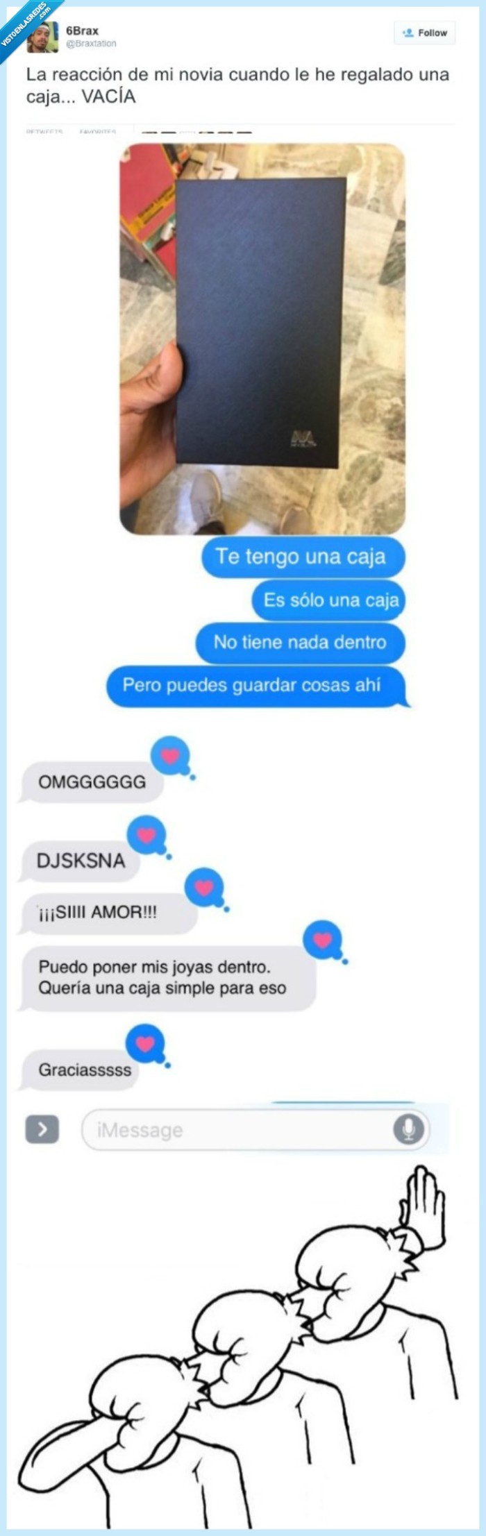 caja,novio,amor,tonta