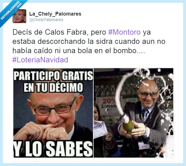 Ministro Montoro,Montoro,Carlos Fabra,Fabra,Loteria de Navidad
