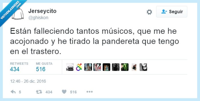 músicos,pandereta,morir,trastero