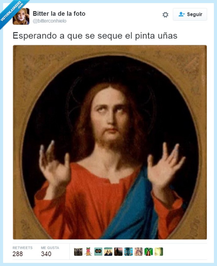 jesus,uñas,secar,pintar