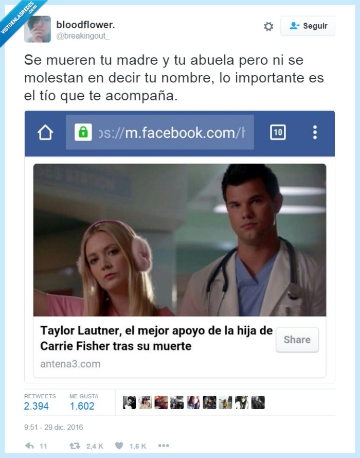 Carrie Fisher,hija,noticia,titular