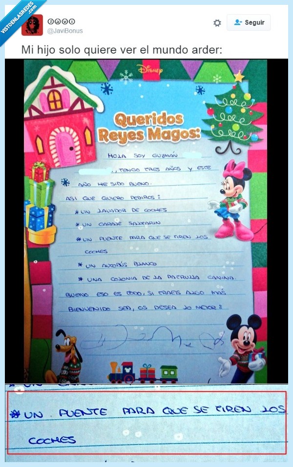 carta,reyes,regalos,niño