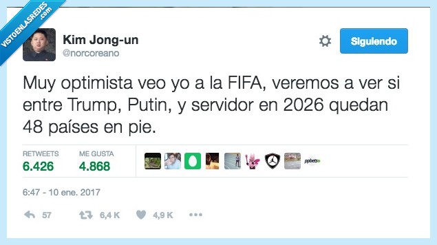 fifa,mundial,2026,trump,putin,kim jong
