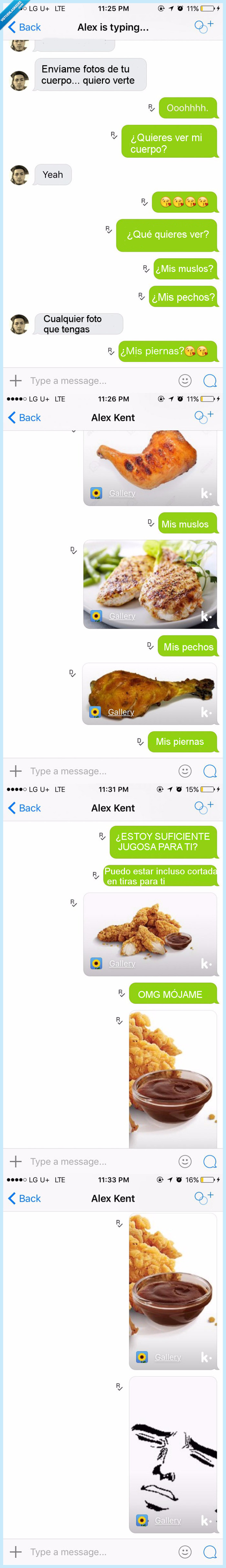 pollo,pechugas,conversación