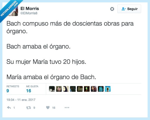 458528 - Bach era un genio del órgano por @ElMorris8