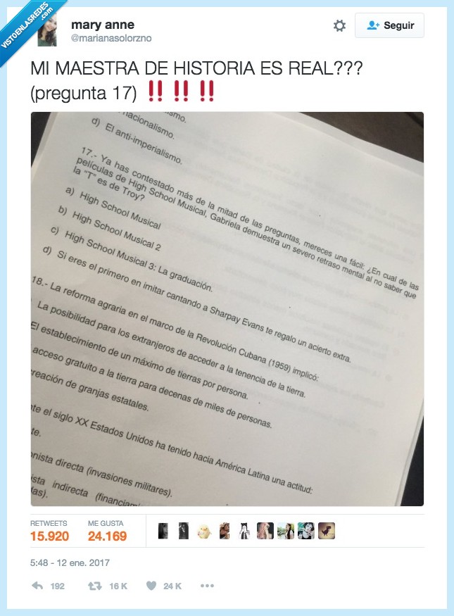 examen,maestra,high school musical