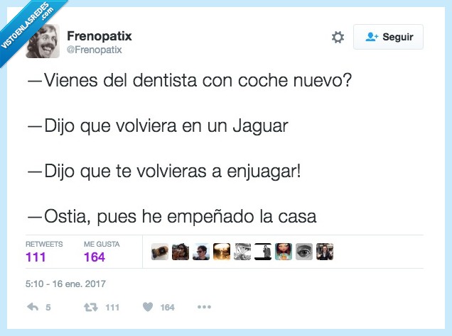 dentista,jaguar,enjuagar,otorrino