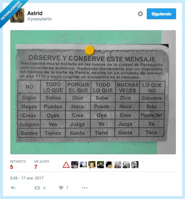 tabla,verdades,puño,resumir