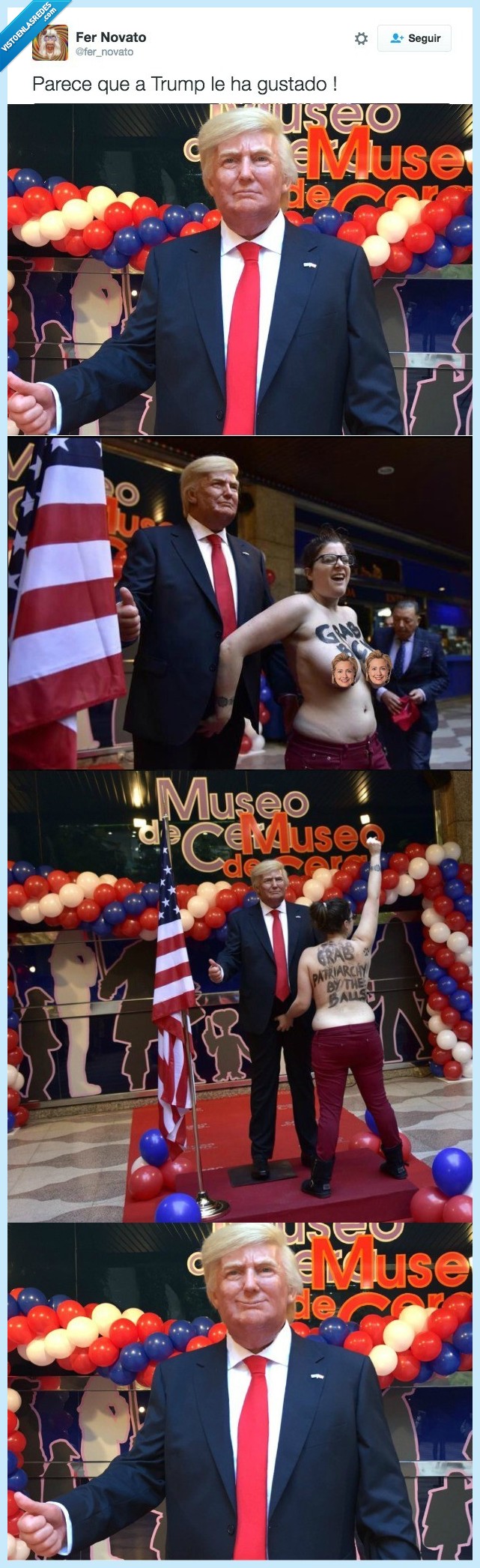 Trump,FEMEN,activista,reventar