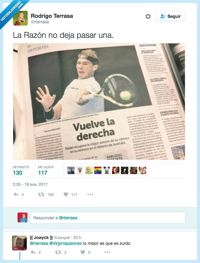 zurdo,rafa nadal,izquierda,derecha