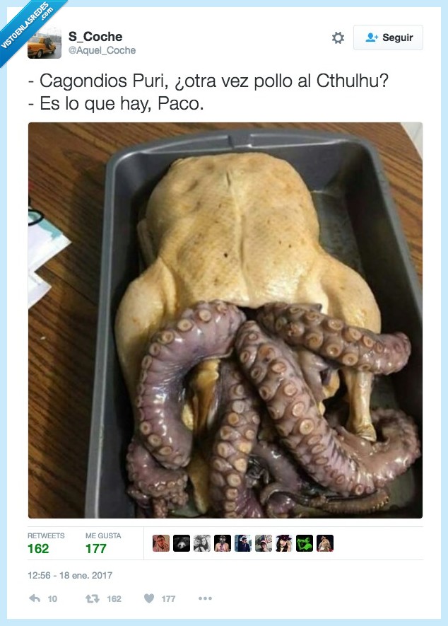 pollo,Cthulhu,tentáculo,comida
