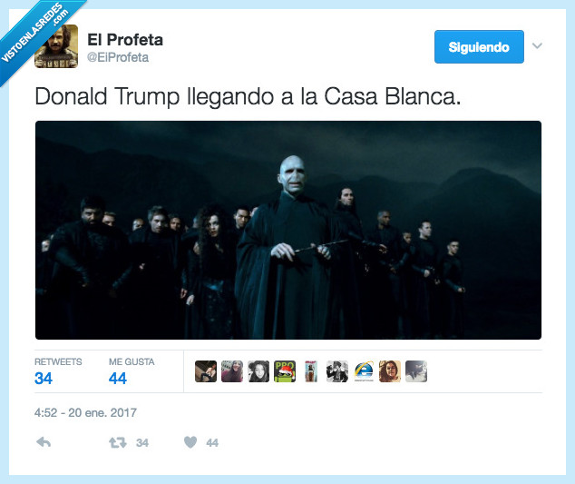 Voldemort,mortífagos,Trump