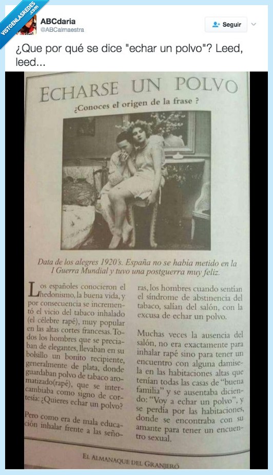 echar,polvo,tabaco,encuentro