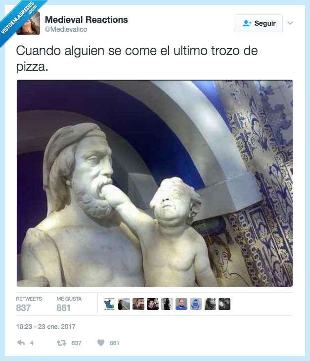 pizza,último trozo,estatua