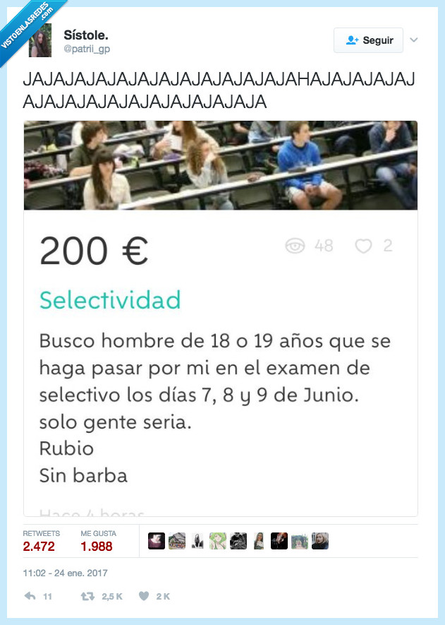 wallapop,anuncio,selectividad,que fuerte
