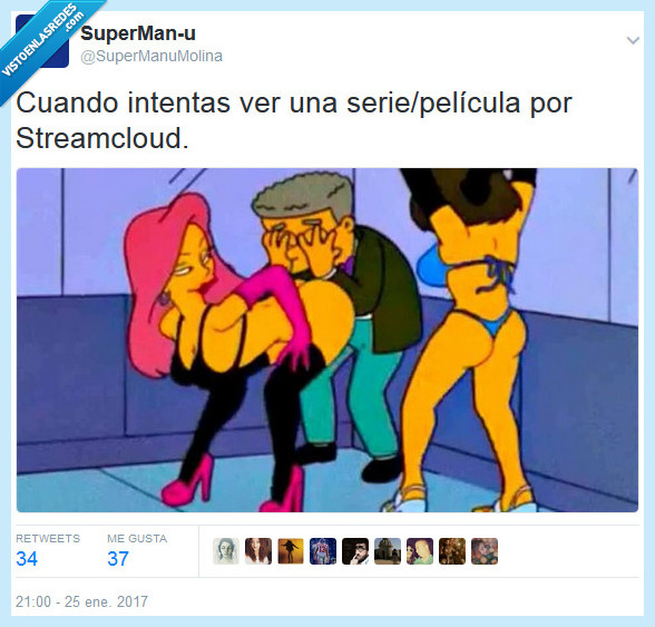 los simpsons,streamcloud,streaming,series,películas,internet