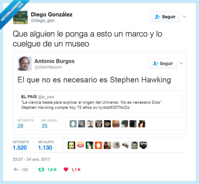 Antonio Burgos,Stephen Hawking,ciencia,no es necesario