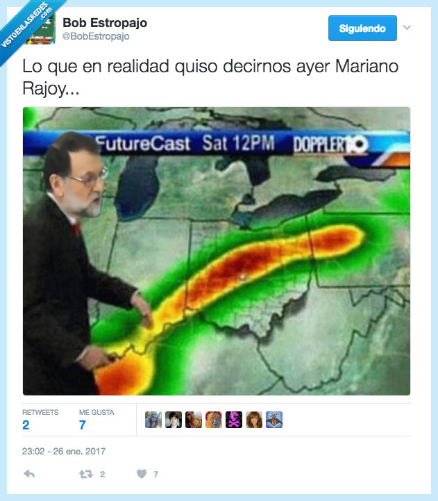 Mariano Rajoy,lluvia,electricidad