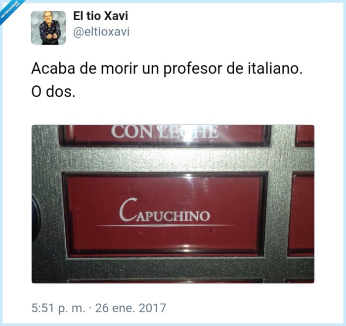 italiano,mal escrito,morir,profesor