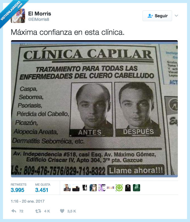 sheldon,calva,clínica,estafa