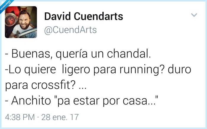 chandal,tontería,ancho,duro