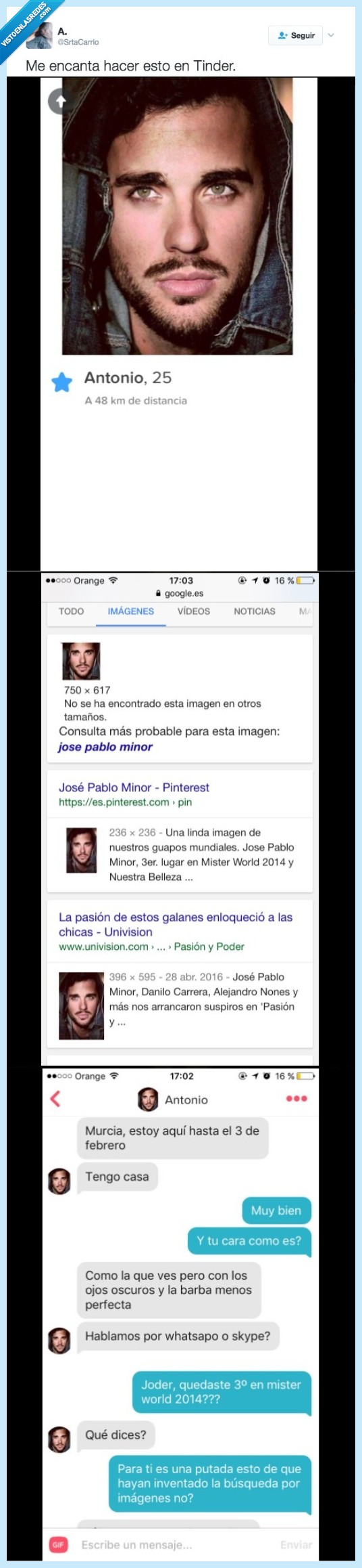tinder,conversación,búsqueda por imágenes