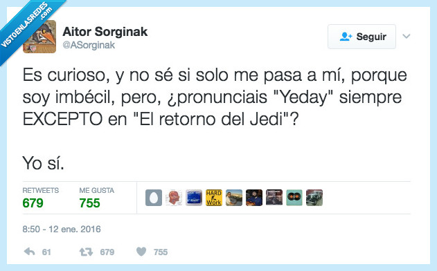 jedi,yedai,pronunciación,darse cuenta