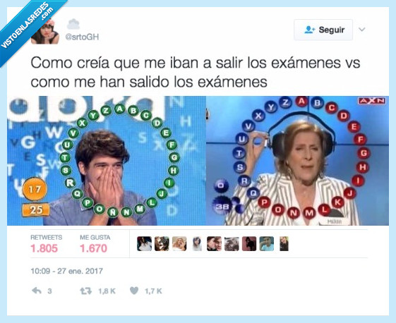 exámenes,realidad,expectativa,salir